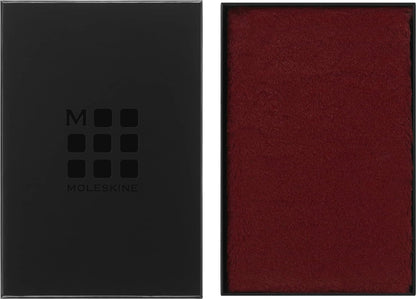 Moleskine - Ruled Faux Fur Notebook, Hard Cover And Elastic Closure Journal, Size Large 13X21Cm, Colour Marple Red Large Ruled Maple Red