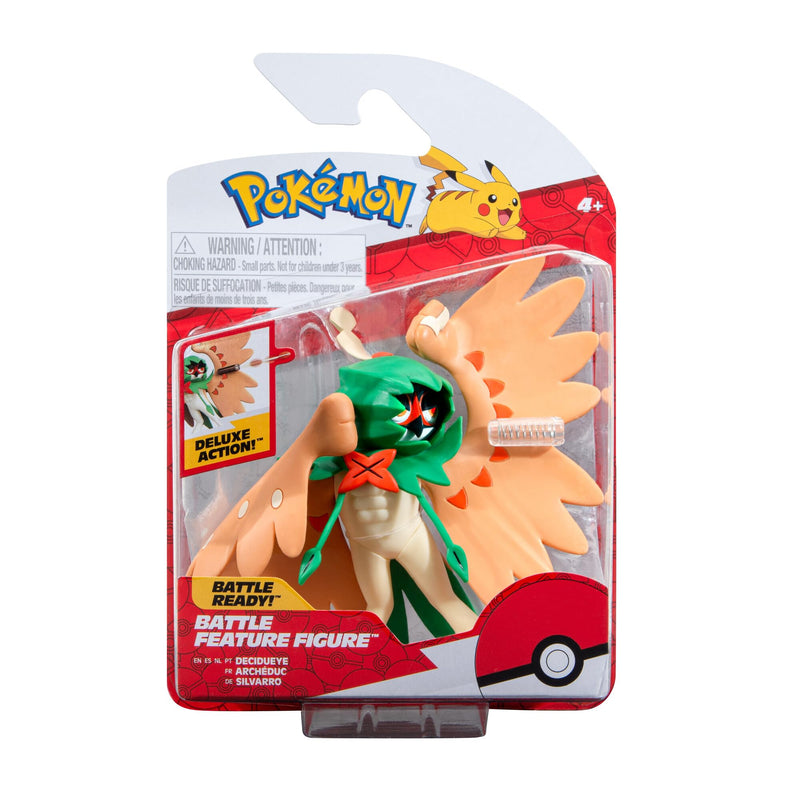 Pokémon PKW3038 Feature 4.5-Inch Decidueye Battle Figure with Arrow Launcher