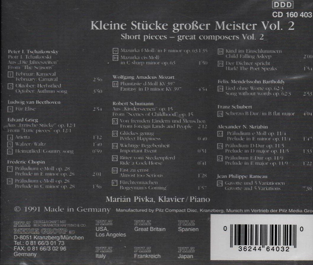 Short pieces - Great Composers, Vol. 2