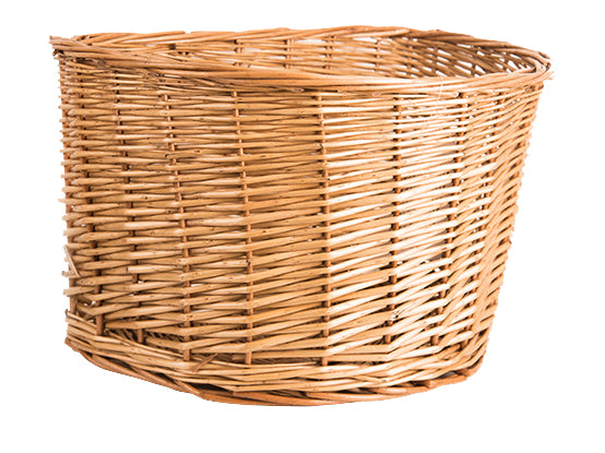 Adie D-Shape Front Basket - Beige, 18 inch