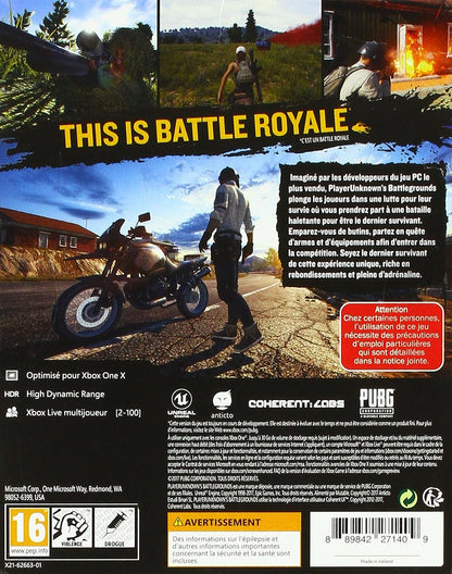 Xbox One - Playerunknown`S Battlegrounds (Fr/Multi In Game)