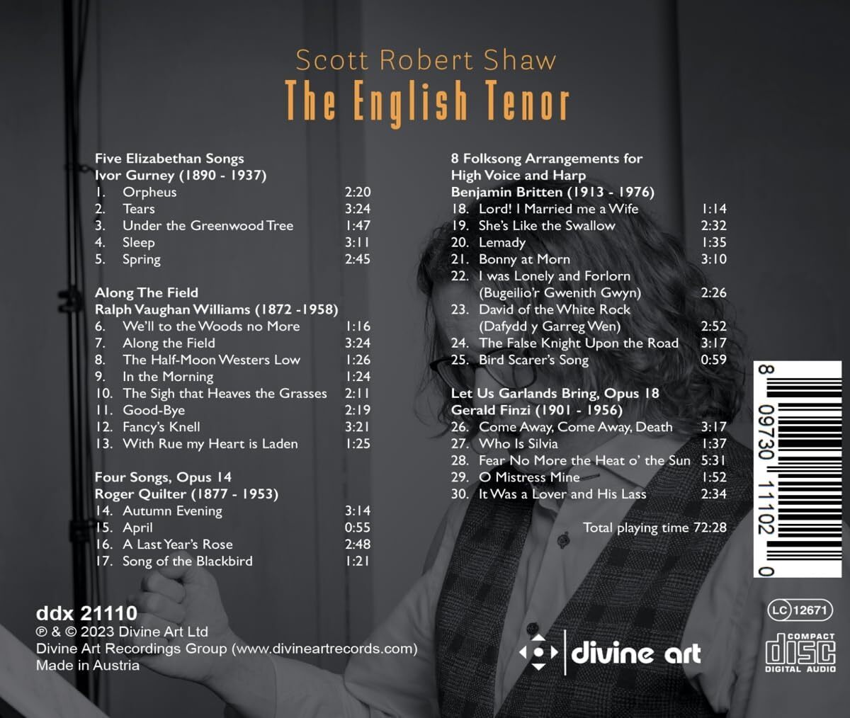Scott Robert Shaw: The English Tenor