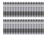 Zebra Z Grip Smooth Black Retractable Ballpoint pens with Easy Glide Ink, Comfortable Grip with Pocket Clip and Reliable biro Medium Point 50 Pack of Black