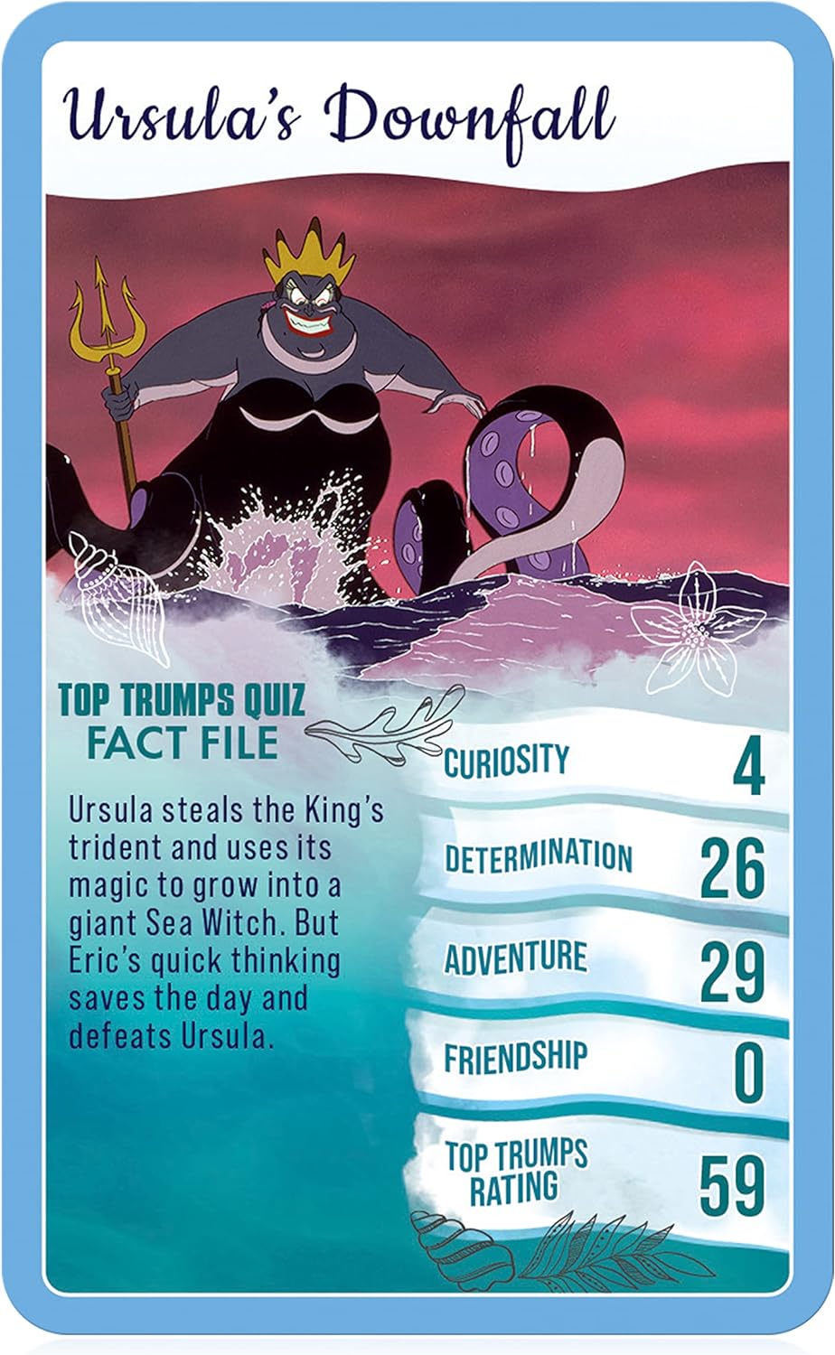 Top Trumps Disney’s Little Mermaid Specials Card Game, play with 30 of your favourite moments with Ariel, Sebastian, Flounder, Max the Dog and Scuttle, educational gift and toy for ages 8 plus