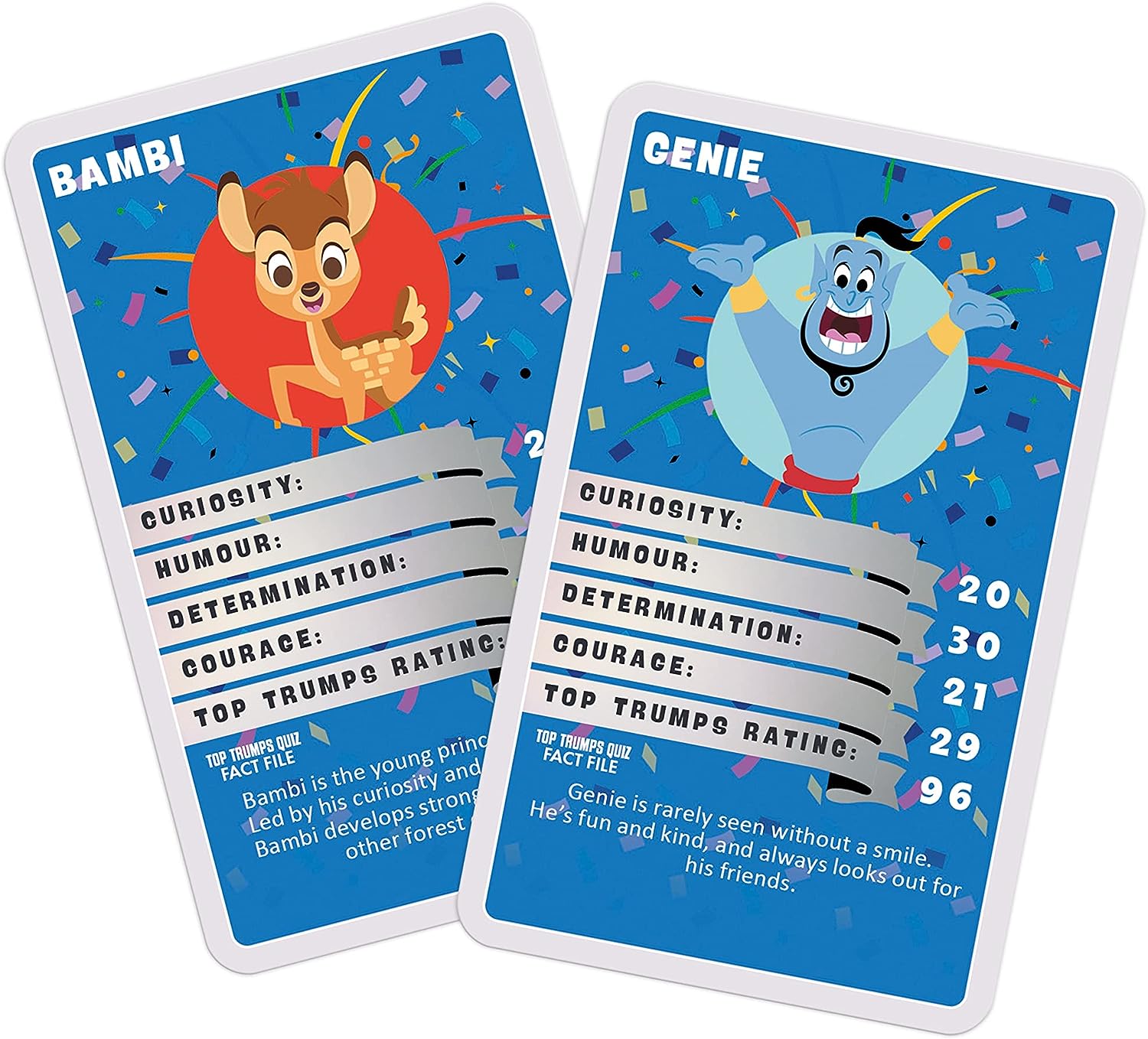 Top Trumps Disney’s 100 Specials Card Game, celebrate and play with 30 of your favourite characters including Elsa, Woody, Mickey Mouse, Cinderella and Simba, educational gift and toy for ages 8 plus