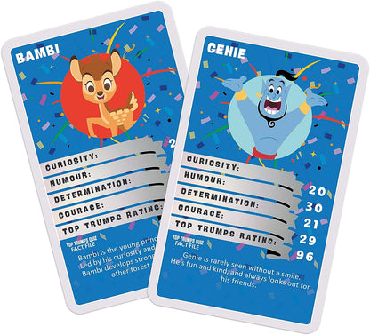 Top Trumps Disney’s 100 Specials Card Game, celebrate and play with 30 of your favourite characters including Elsa, Woody, Mickey Mouse, Cinderella and Simba, educational gift and toy for ages 8 plus