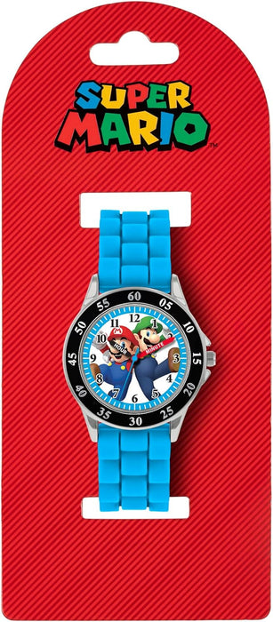 Mario Men's Quartz Watch with Silicone Strap, Blue, 16 (Model: GSM3044