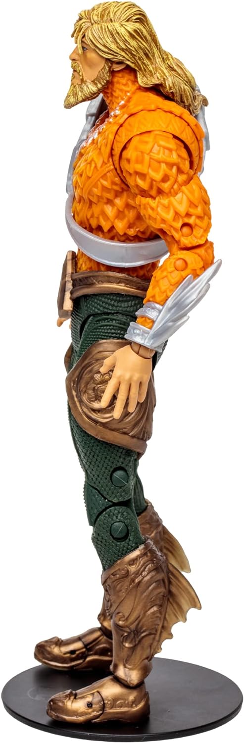 McFarlane Toys DC Direct Page Punchers Aquaman 7-Inch Action Figure - Incredibly Detailed King of Atlantis with Ultra Articulation, Trident, Comic, and Collectible Art Card