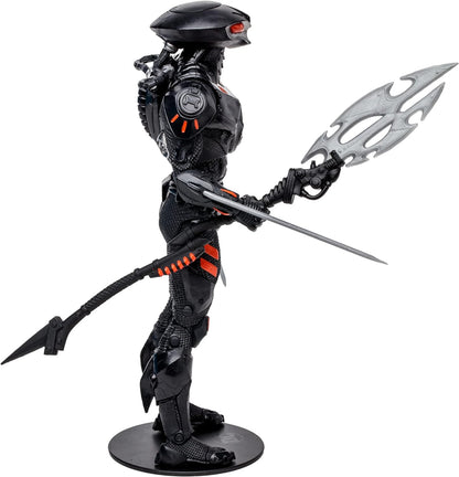 McFarlane Toys DC Direct Page Punchers Black Manta 7-Inch Action Figure - Incredibly Detailed Archenemy with Ultra Articulation, Wrist Swords, Spear, Comic, and Collectible Art Card Classic
