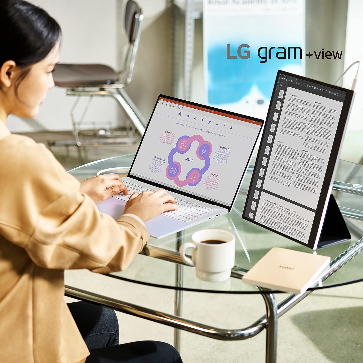 16In Lg Gram+Prt Mntr Ips 16:10 2560X1600 30Ms 1200:1+Usb Type-C