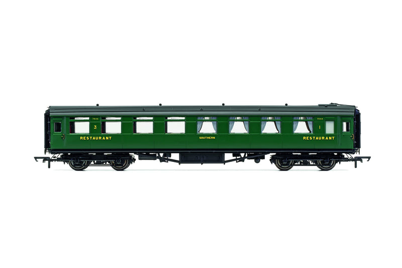 SR, Maunsell Dining Saloon Third, 7844 - Era 3. Coaches & Coach Packs. Maunsell Coaches