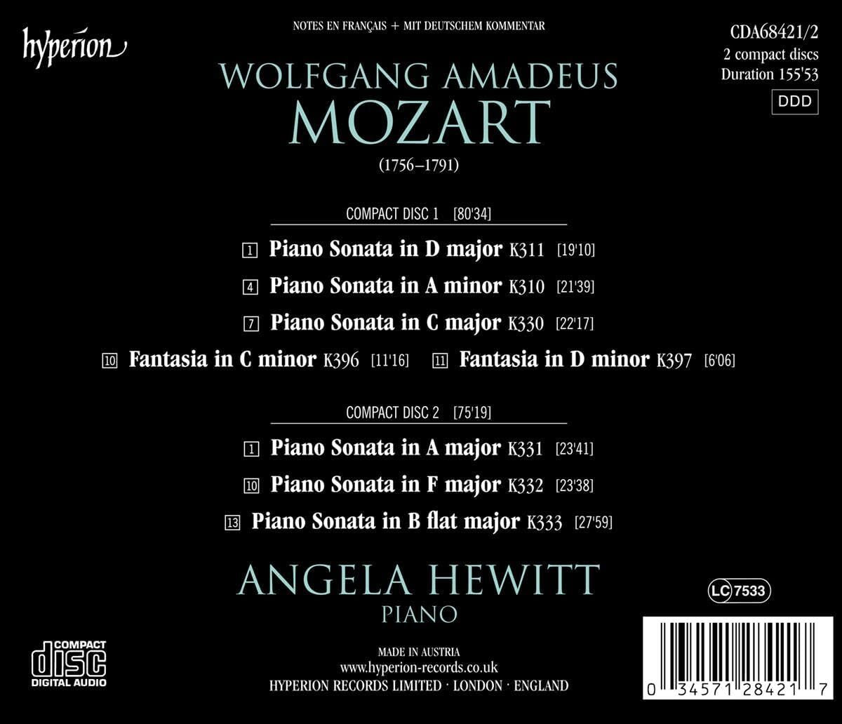 Mozart: Piano Sonatas K310-K311/K330-K333