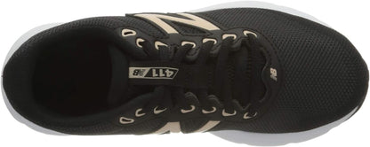 New Balance Women's 411 Road Running Shoe 4 UK Black Lb2