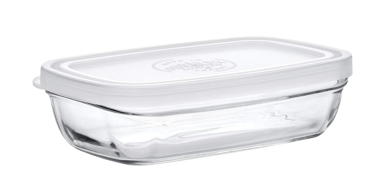 DURALEX COCKTAIL SNACK DISH WITH FROSTED LID 15CM SINGLE CLEAR GLASS