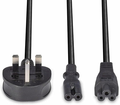LINDY 30427 IEC 2.5 m Splitter Cable 3 Pin Plug to IEC C5 and C7 "Y" Splitter lead - Black