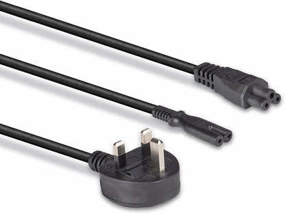 LINDY 30427 IEC 2.5 m Splitter Cable 3 Pin Plug to IEC C5 and C7 "Y" Splitter lead - Black