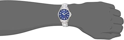 Casio Mens Analogue Watch Edifice EFV-100 Silver/Blue