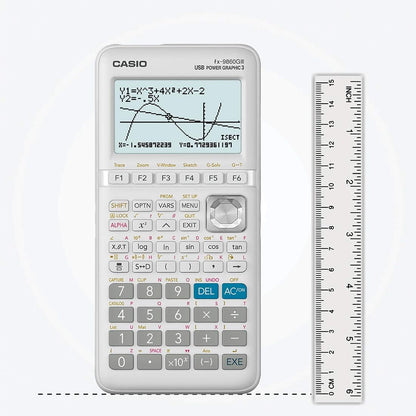 Casio FX-9860GIII Graphing Calculator, 21.2 x 91.5 x 184 mm, Silver Colour