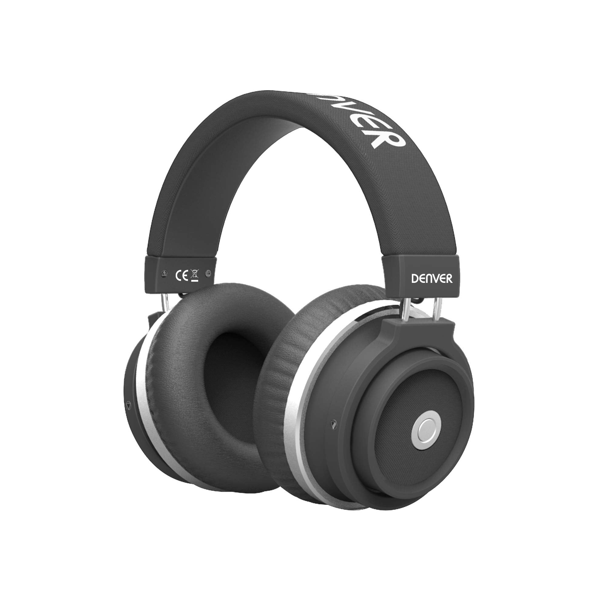 Denver BTH-250 BLACK Binaural Headset with Black Headband – Headphones and Microphones (Wireless, Headband, Binaural, Supra-aural, 350 g, Black)