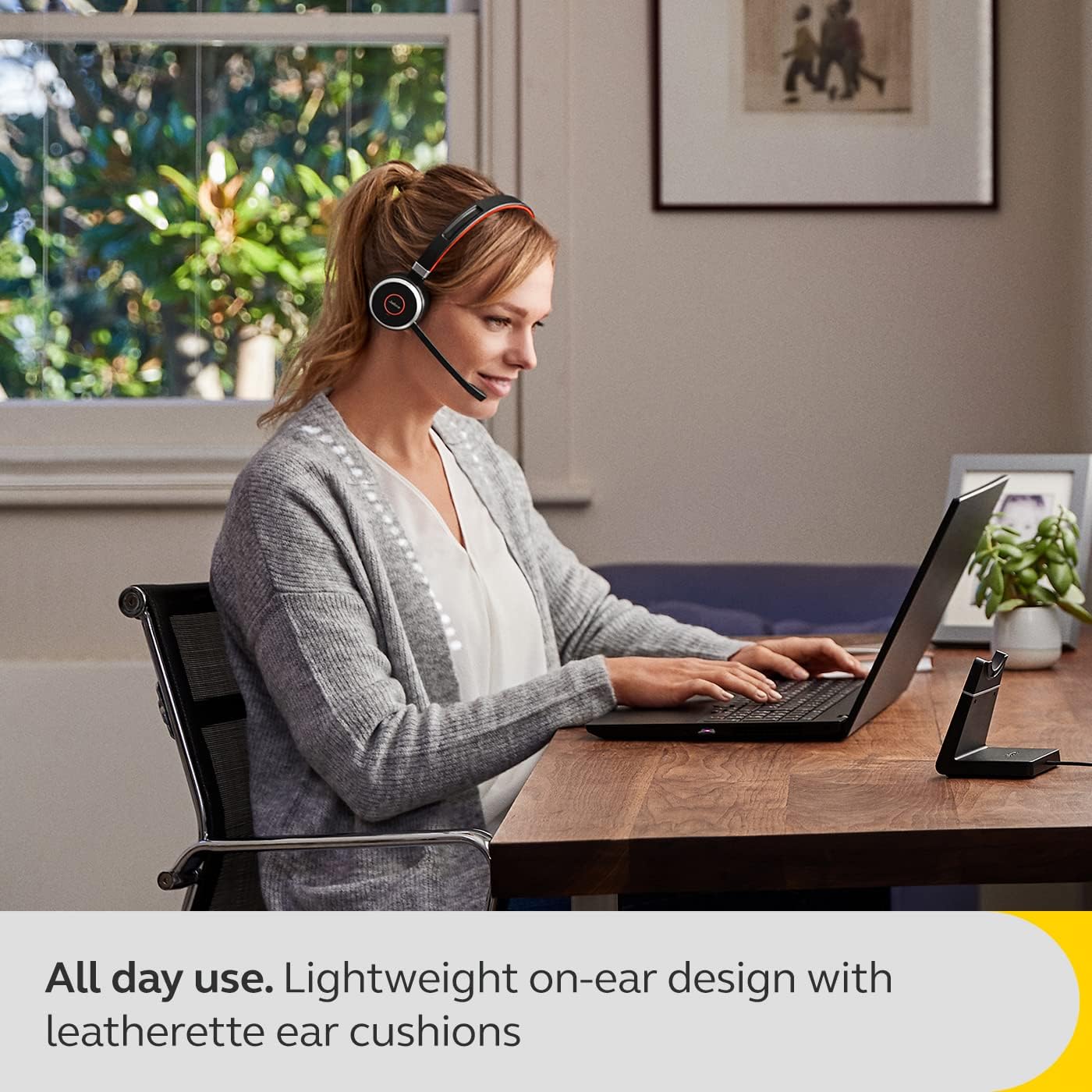 Jabra Evolve 65 Se Uc Mono - Headset - On-Ear - Bluetooth - Wireless - Usb - With Charging Stand - Optimised For Uc