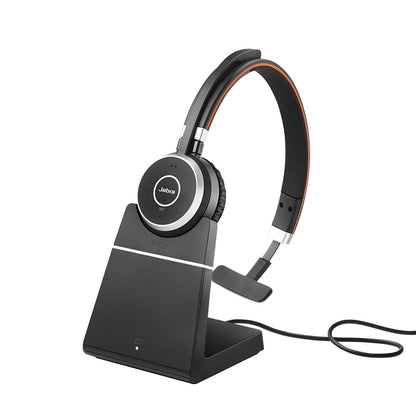 Jabra Evolve 65 Se Uc Mono - Headset - On-Ear - Bluetooth - Wireless - Usb - With Charging Stand - Optimised For Uc