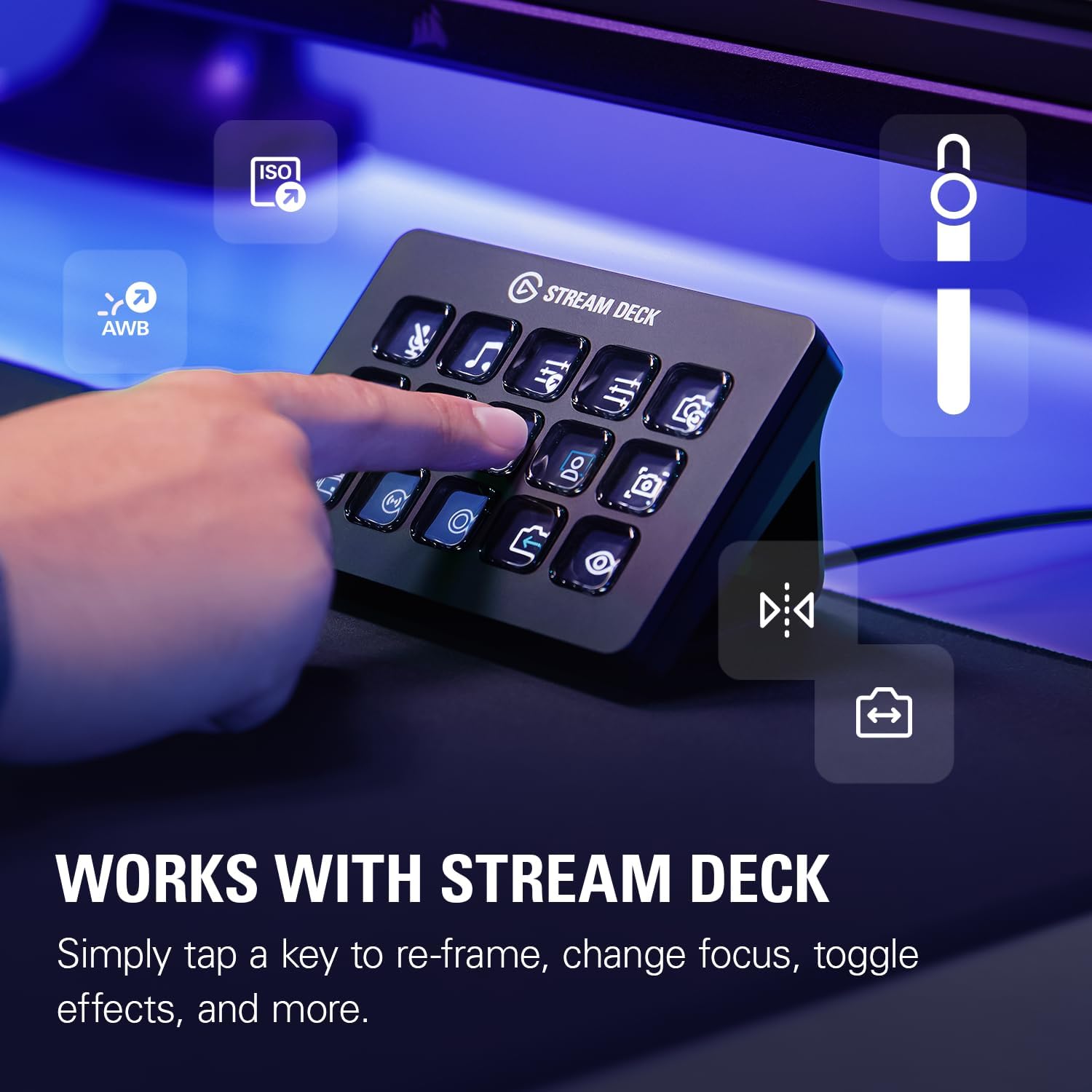 Elgato Facecam Pro, True 4K60 Ultra HD Webcam for Live Streaming, Gaming, Video Calls, Sony Sensor, Advanced Light Correction, DSLR Style Control, Wide Angle, works with OBS, Teams, Zoom, PC/Mac Webcam Facecam Pro