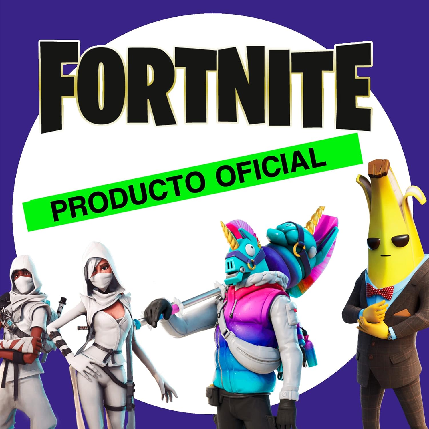 FORTNITE Crazy Banana Gamer Pencil Case - Side Handle Design - 1 Compartment Pencil Case - Lined Interior with Zip Close - 11 × 24 × 10 cm - Toybags