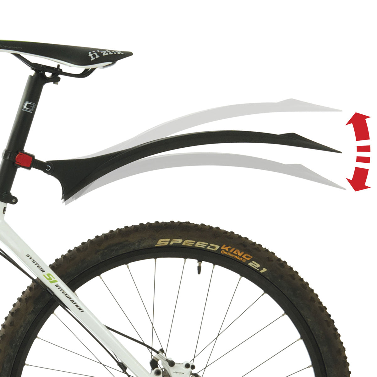Point Polisport Kit Cross Country Evo Mudguard Set Black One Size
