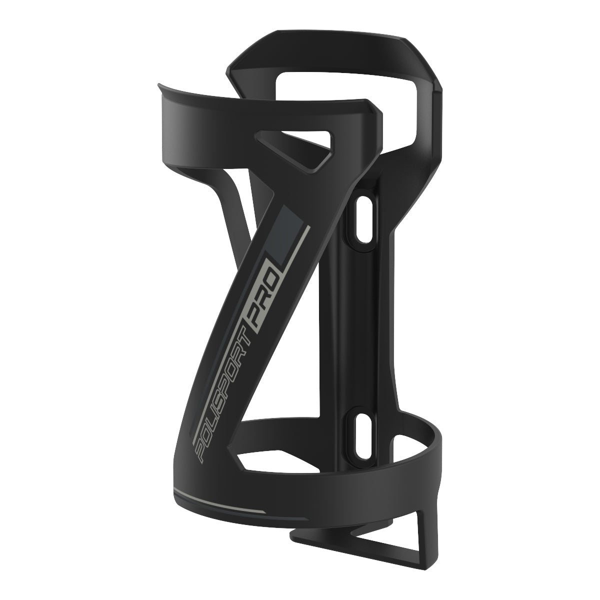 POLISPORT Side Cage Pro 8646400001 Bottle Holder for MTB Bicycle, Lightweight, Durable and Quick to Assemble in Black/Grey