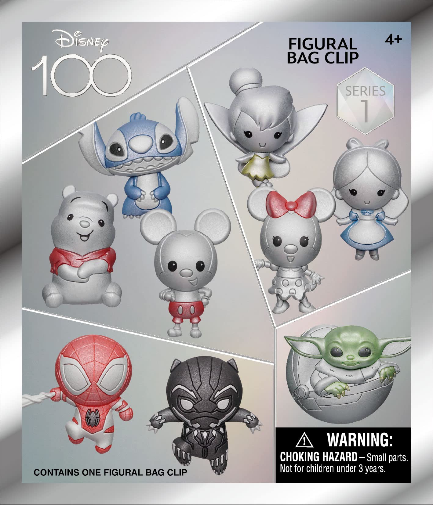 Disney 100 Multi 3D Foam Bag Clip - Series 1 (Single Blind Bag)