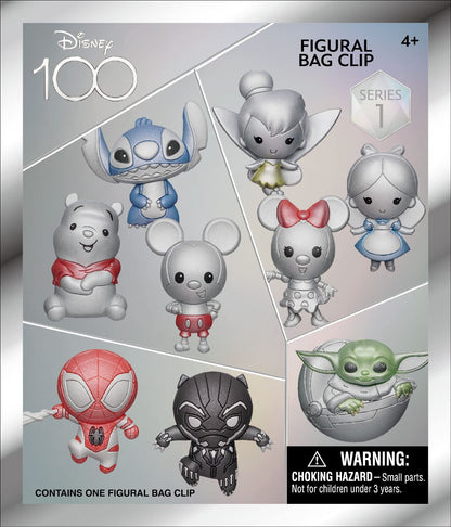 Disney 100 Multi 3D Foam Bag Clip - Series 1 (Single Blind Bag)