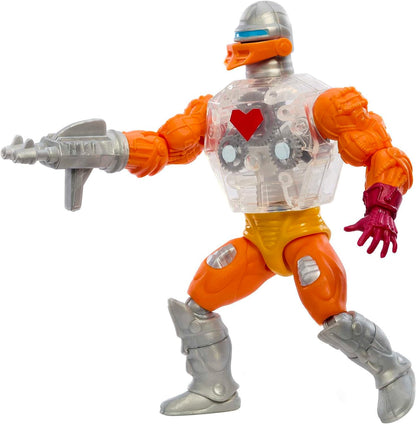 Masters of the Universe Origins Action Figure, Rise of Snake Men Mini Comic Roboto, Articulated Collectible MOTU Toy with Accessory and Mini Comic, HKM69