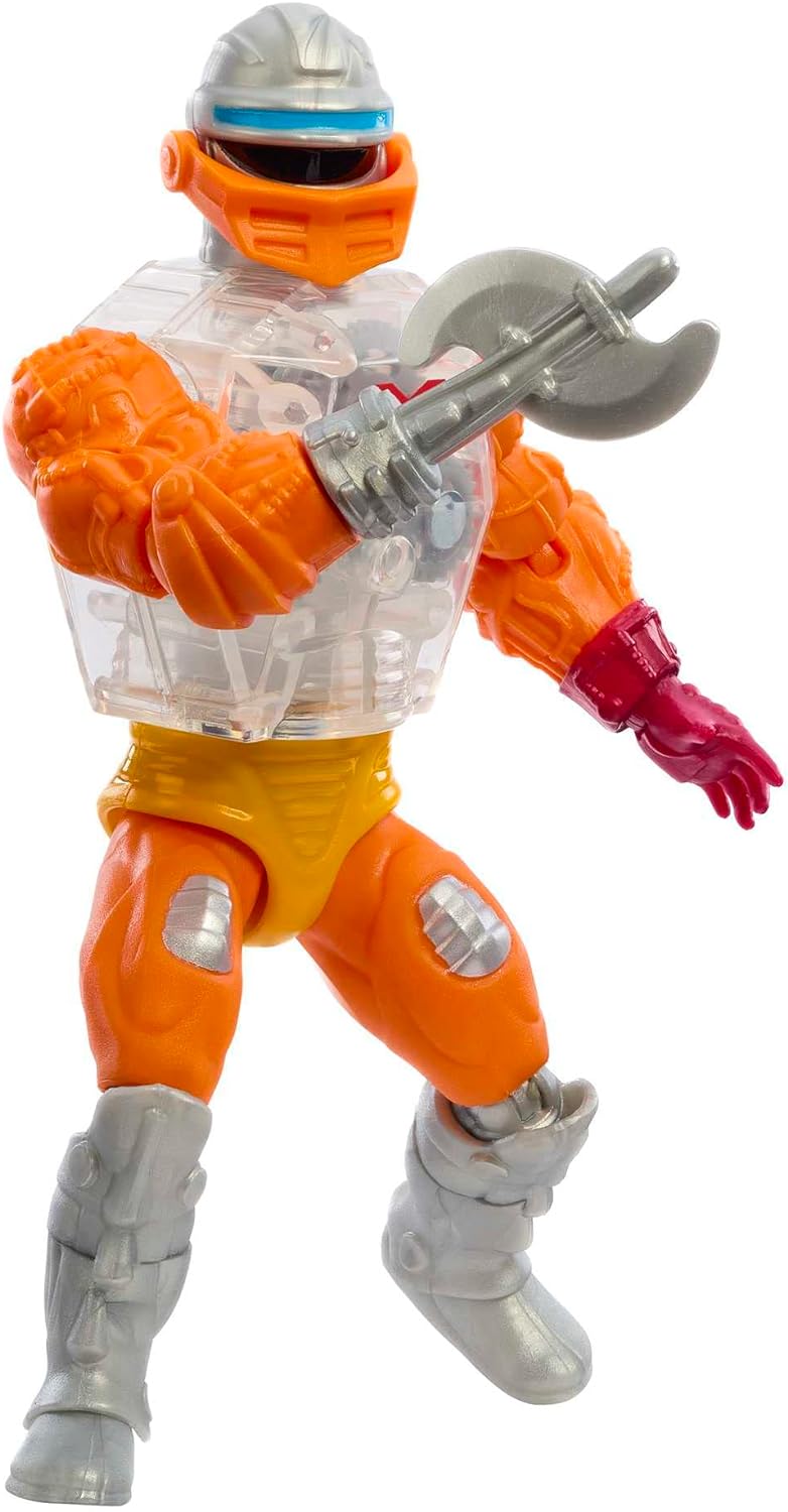 Masters of the Universe Origins Action Figure, Rise of Snake Men Mini Comic Roboto, Articulated Collectible MOTU Toy with Accessory and Mini Comic, HKM69