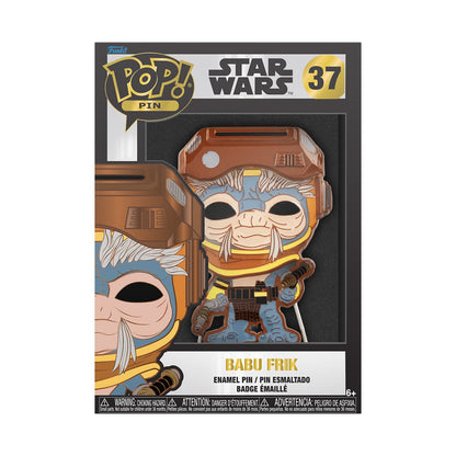 Loungefly POP! Large Enamel Pin STAR WARS: Babu Fink Frik - Star Wars Enamel Pins - Cute Collectable Novelty Brooch - for Backpacks & Bags - Gift Idea - Official Merchandise - Movies Fans