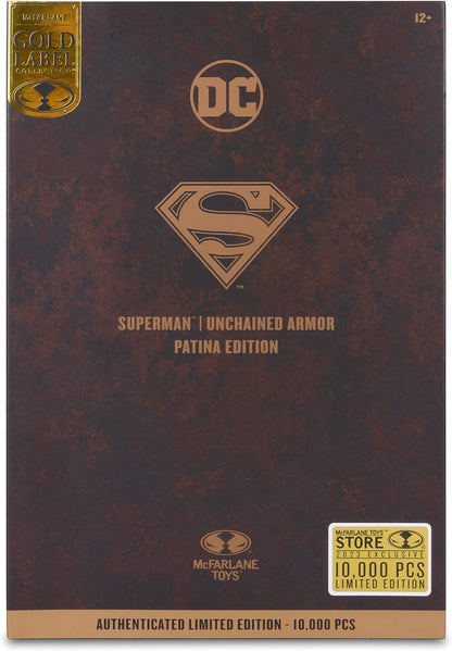 DC Multiverse Superman 7 Inch Action Figure Exclusive - Superman Unchained Armor Patina Edition Gold Label