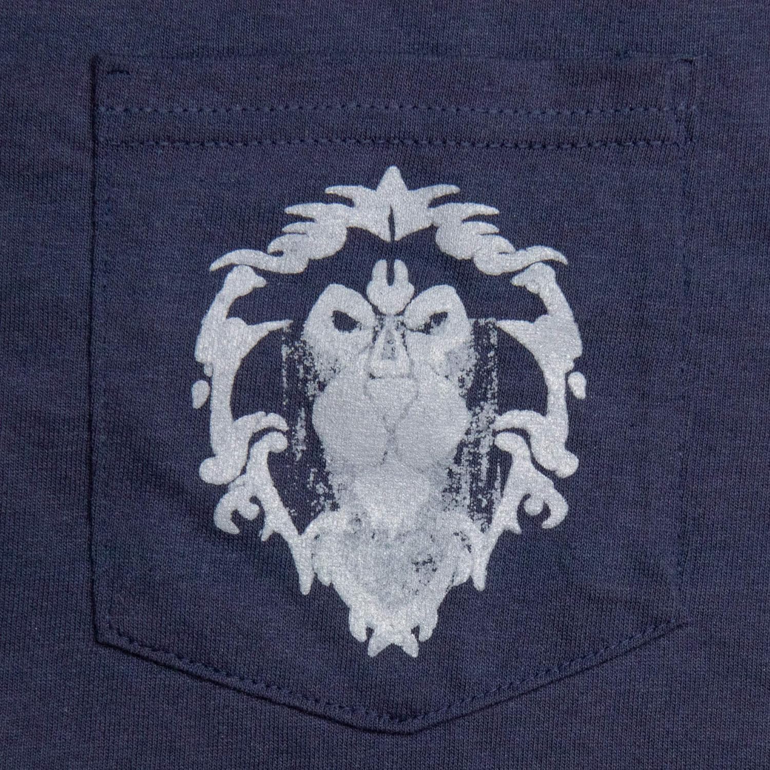 J!NX World of Warcraft Premium Pocket T-Shirt Alliance Lion Crest Size S shirts