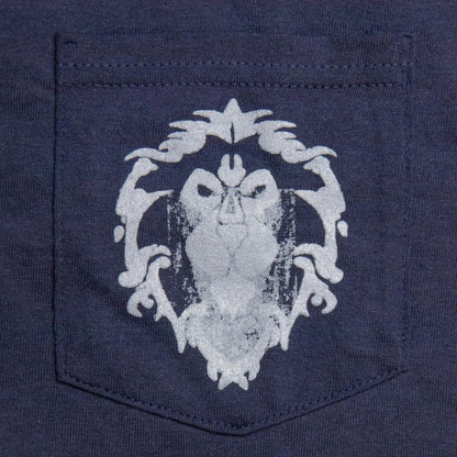 J!NX World of Warcraft Premium Pocket T-Shirt Alliance Lion Crest Size S shirts
