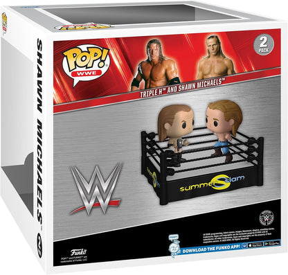 Funko POP! Moments: SS Ring With Triple H & Shawn MichaelsH/Michaels - WWE - Collectable Vinyl Figure - Gift Idea - Official Merchandise - Toys for Kids & Adults - Sports Fans