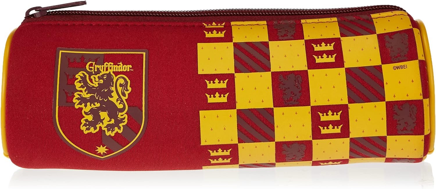 Maped - Harry Potter Kids Pencil Case - Soft Touch - School Pencil Case - Tube Size Brown