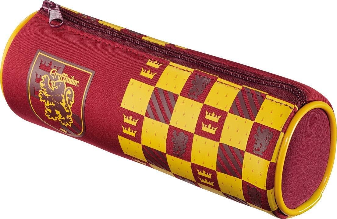 Maped - Harry Potter Kids Pencil Case - Soft Touch - School Pencil Case - Tube Size Brown