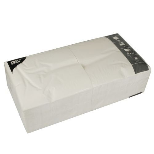 PAPSTAR Serviett.40x40cm weiB