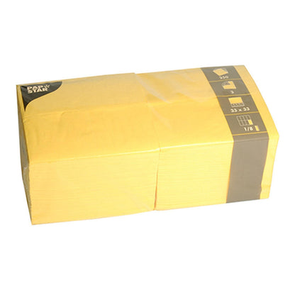 250 PAPSTAR Servietten gelb