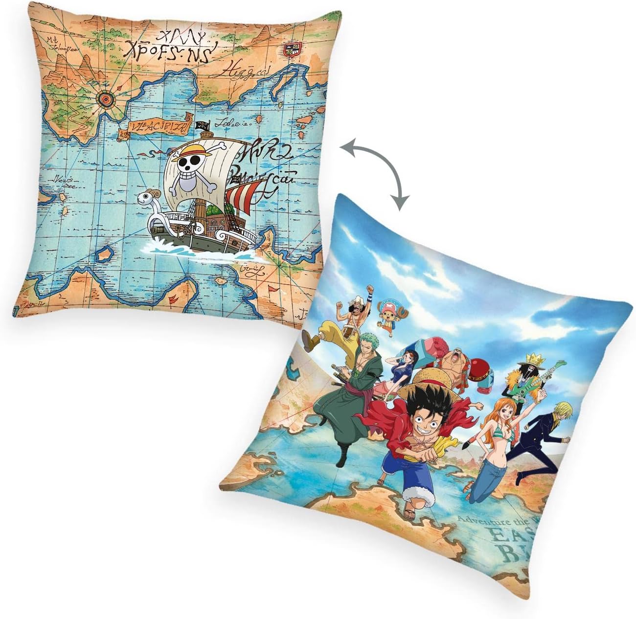 One Piece Kissen 3er-Pack Characters 40 x 40 cm