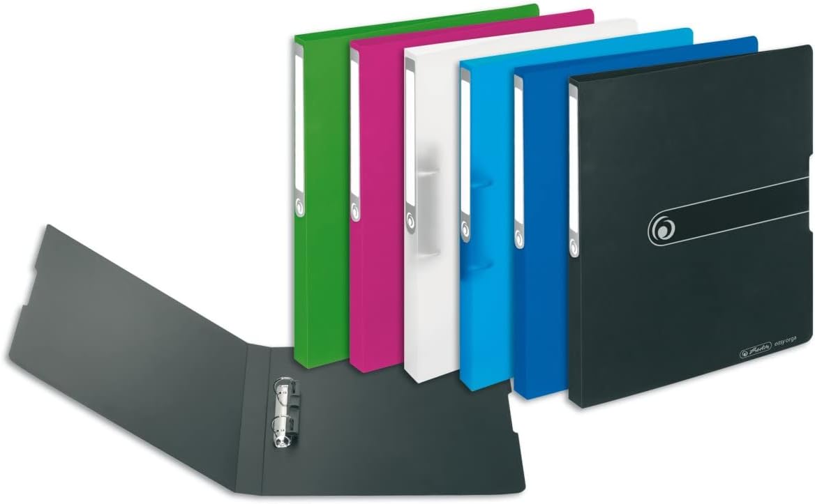 Herlitz 11205747 Ring Binder A4 Polypropylene 2-Ring Combination Mechanism 2.7 cm Spine 16 mm Filling Height Opaque Berry