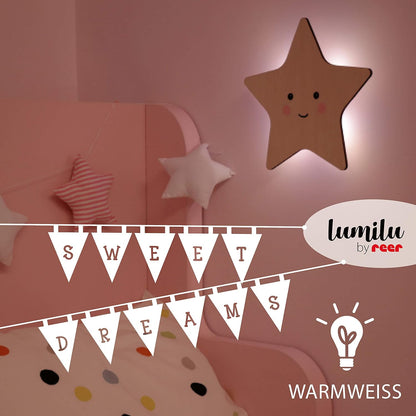 reer Stern LED Nachtlicht beige 3,5 cm