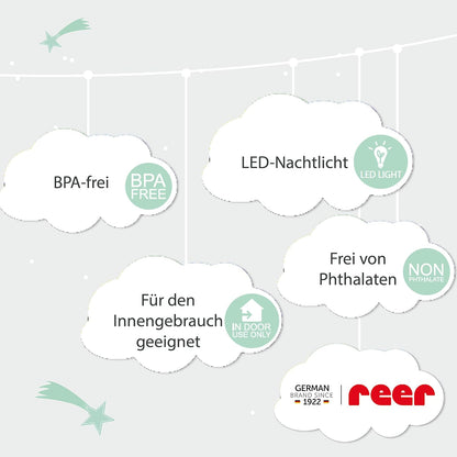 reer Wolke LED Nachtlicht weiB 8,1 cm