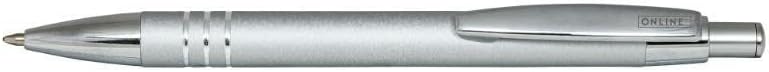 ONLINE ballpoint pen graphite, black writing color, colour silver
