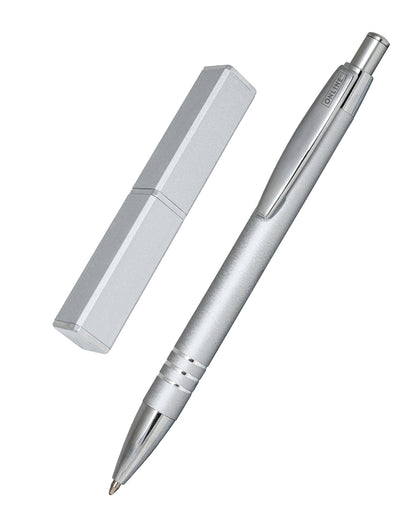 ONLINE ballpoint pen graphite, black writing color, colour silver