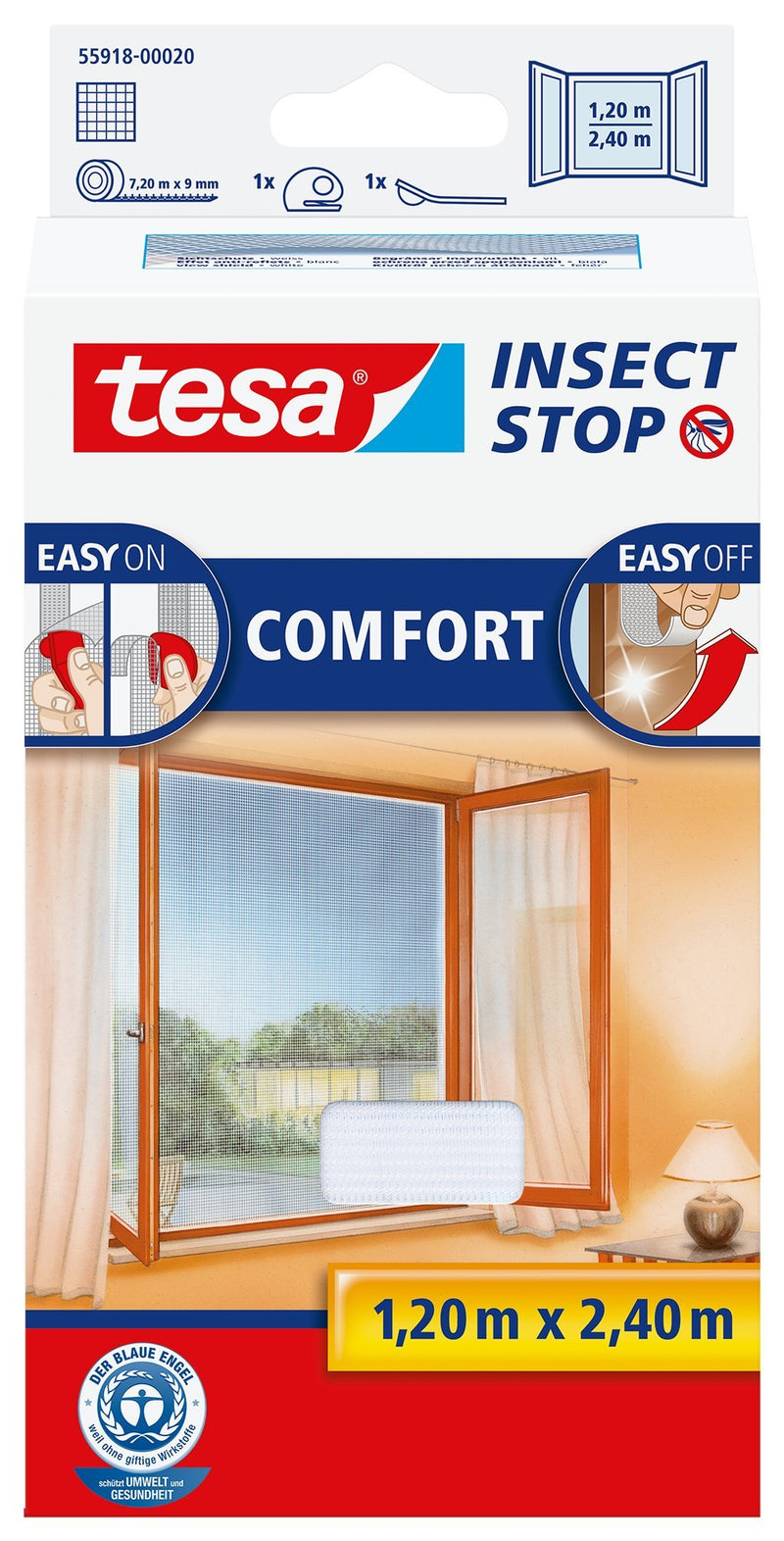 tesa Fliegengitter Insect Stop COMFORT weiB