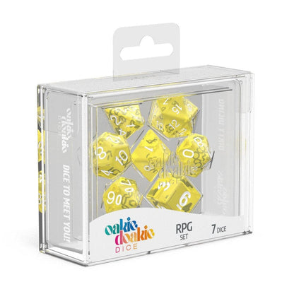 Oakie Doakie Dice RPG Set Translucent - Yellow (7) Divers Yellow
